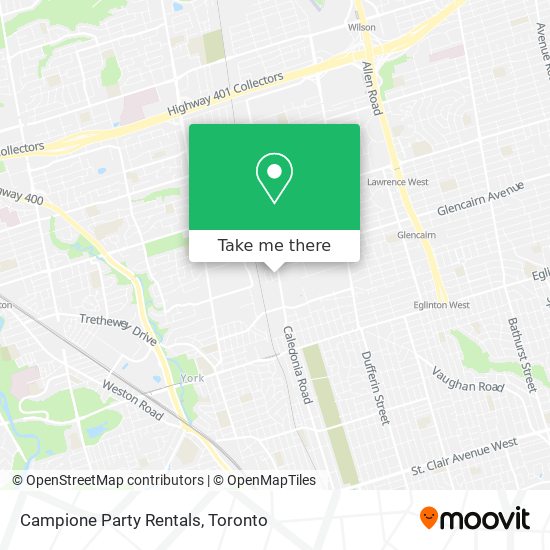 Campione Party Rentals map