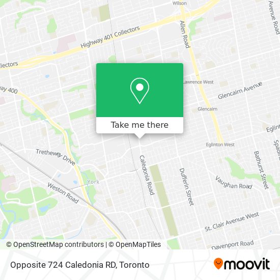 Opposite 724 Caledonia RD map