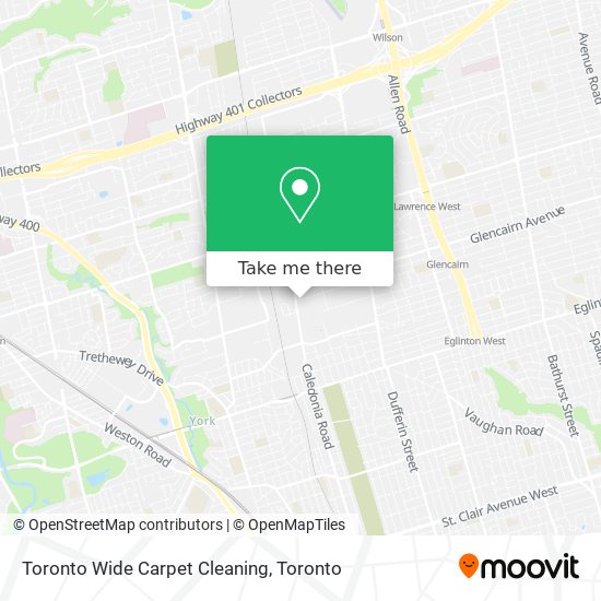 Toronto Wide Carpet Cleaning map