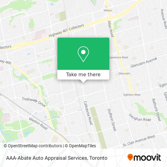 AAA-Abate Auto Appraisal Services map