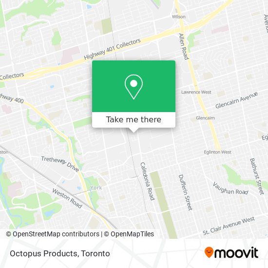 Octopus Products map