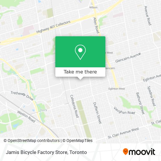Jamis Bicycle Factory Store map