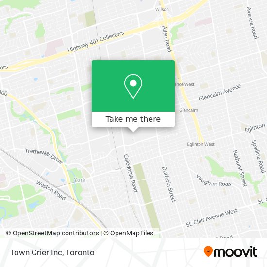 Town Crier Inc map