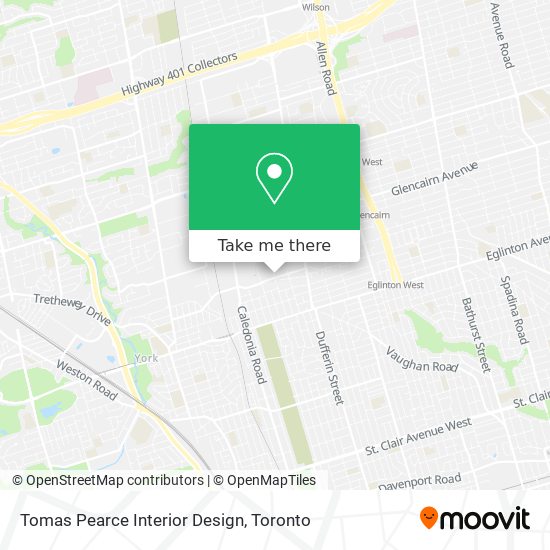 Tomas Pearce Interior Design map