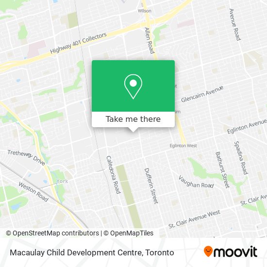 Macaulay Child Development Centre map