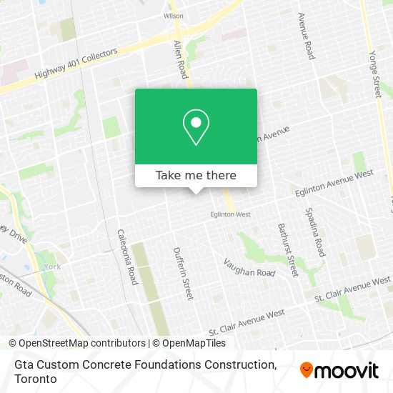 Gta Custom Concrete Foundations Construction map