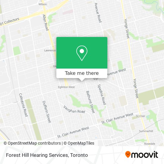 Forest Hill Hearing Services map