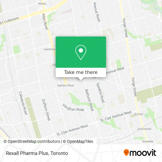 Rexall Pharma Plus map