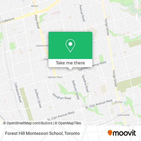 Forest Hill Montessori School map