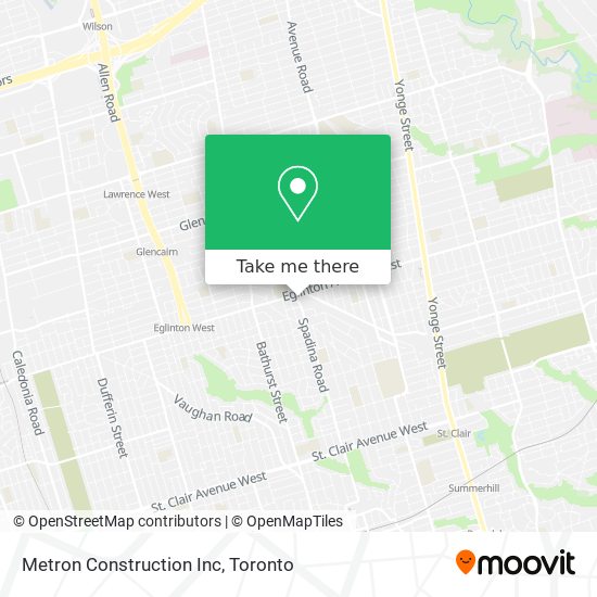 Metron Construction Inc map