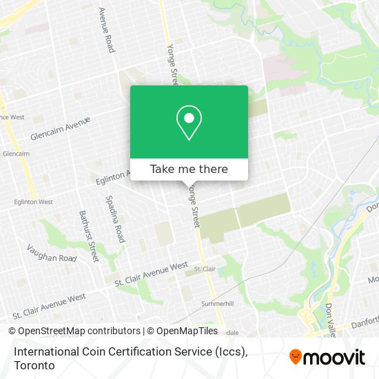 International Coin Certification Service (Iccs) map
