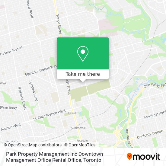 Park Property Management Inc Downtown Management Office Rental Office map