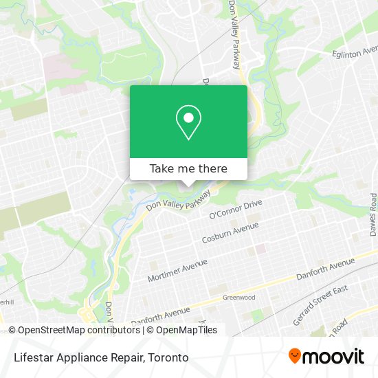 Lifestar Appliance Repair map