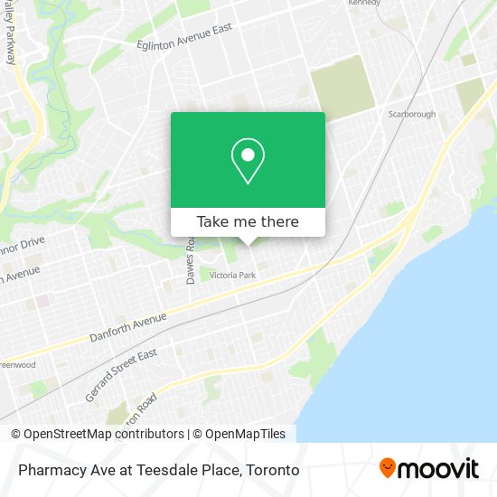 Pharmacy Ave at Teesdale Place map