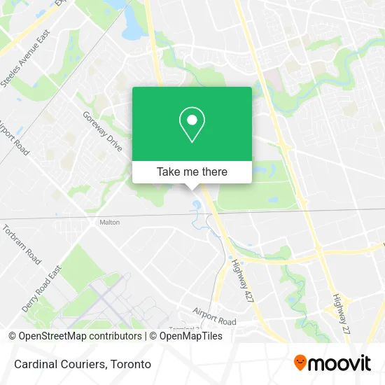 Cardinal Couriers map