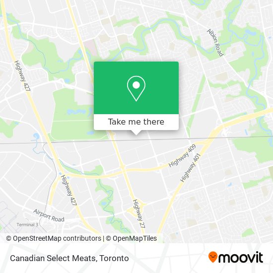 Canadian Select Meats map