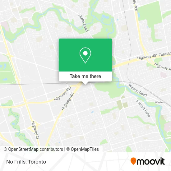 No Frills map