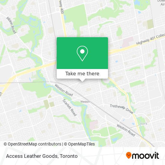 Access Leather Goods map