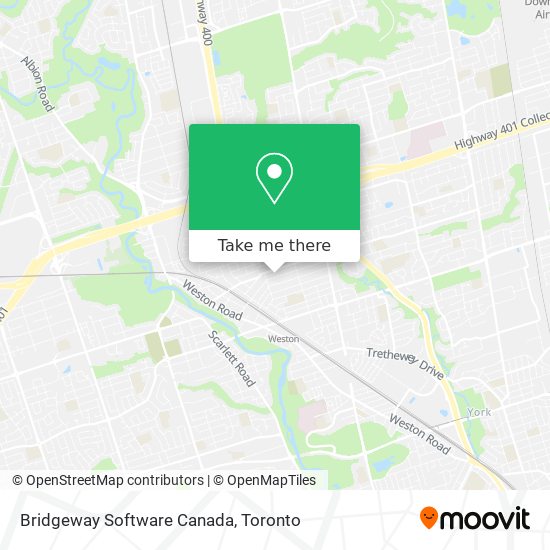 Bridgeway Software Canada map