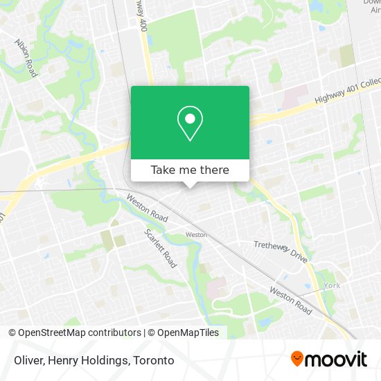 Oliver, Henry Holdings map