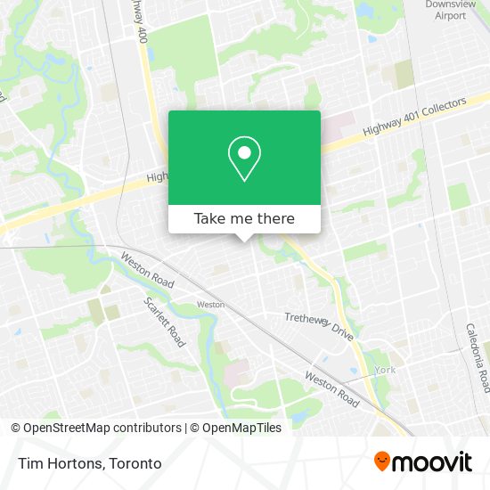 Tim Hortons map