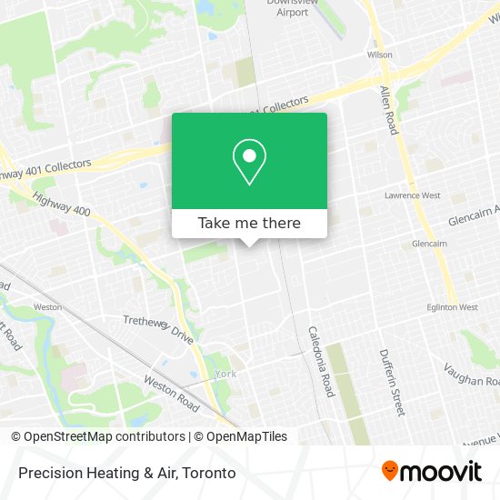 Precision Heating & Air map