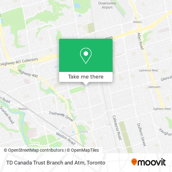 TD Canada Trust Branch and Atm map