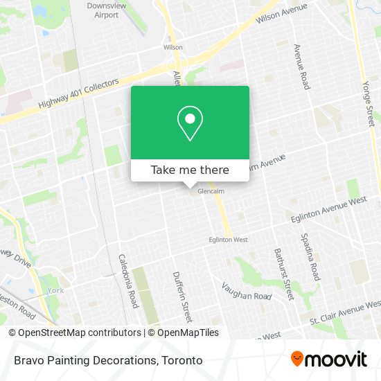 Bravo Painting Decorations map