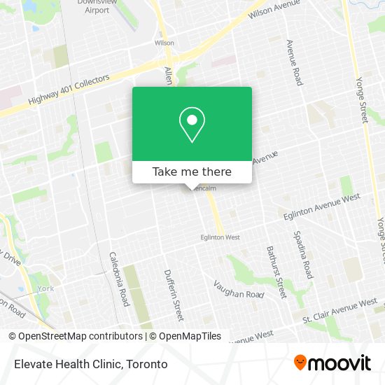 Elevate Health Clinic map