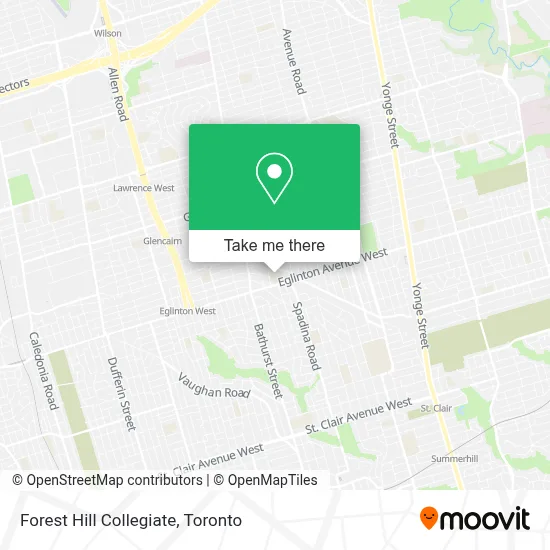 Forest Hill Collegiate map