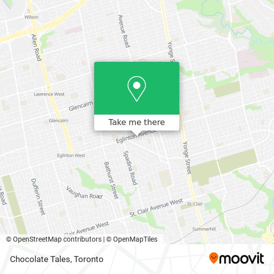 Chocolate Tales map