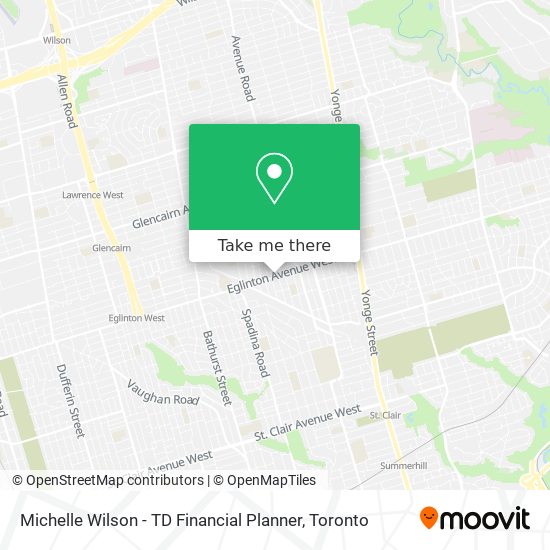 Michelle Wilson - TD Financial Planner map