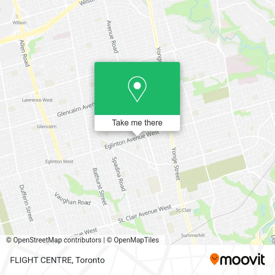 FLIGHT CENTRE map