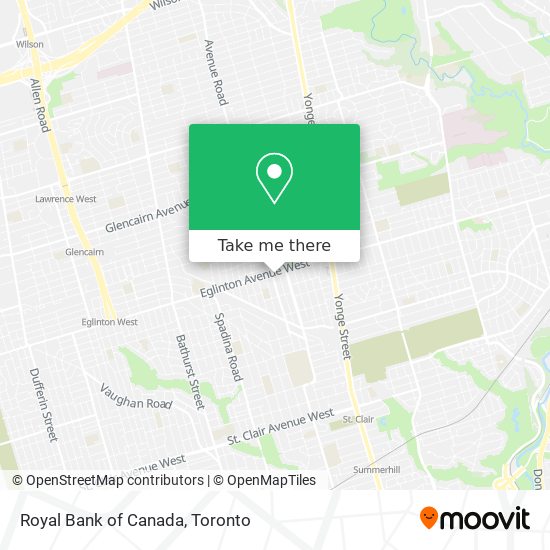 Royal Bank of Canada map