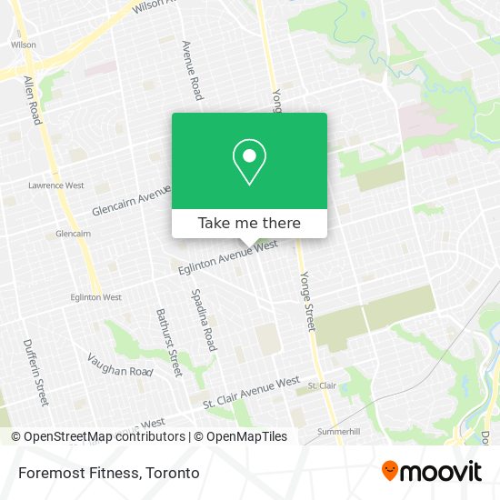 Foremost Fitness map