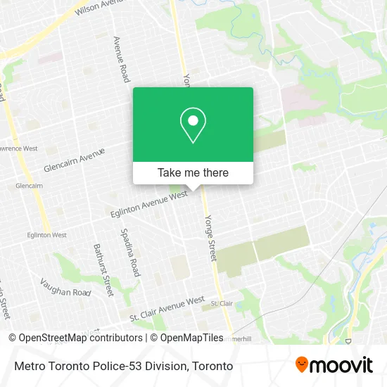 Metro Toronto Police-53 Division map