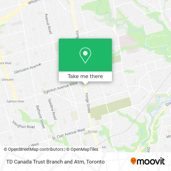 TD Canada Trust Branch and Atm plan