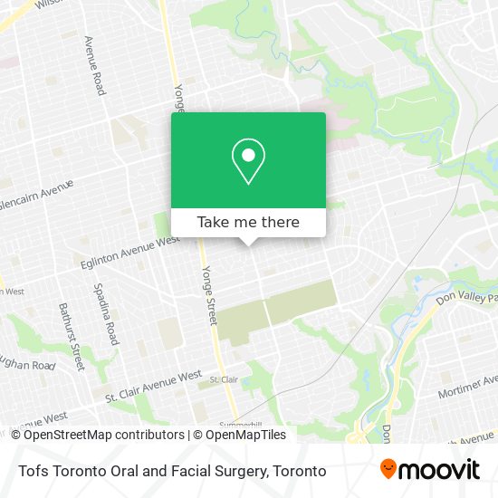 Tofs Toronto Oral and Facial Surgery map