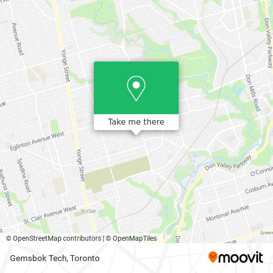 Gemsbok Tech map