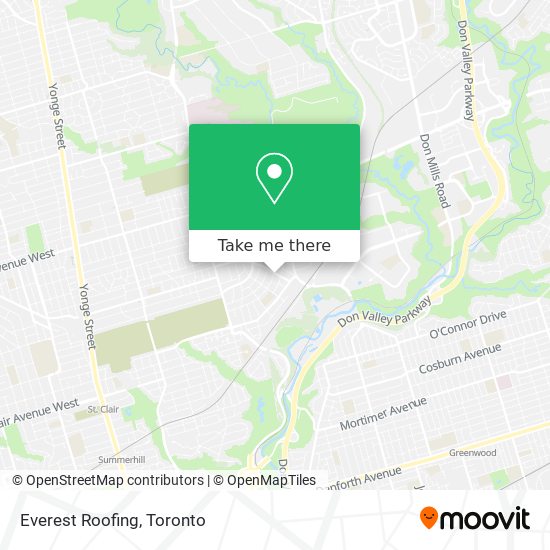 Everest Roofing map