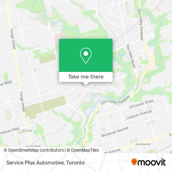 Service Plus Automotive map