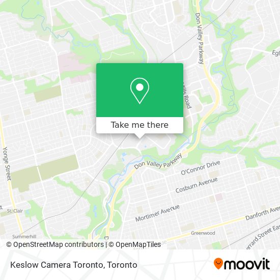 Keslow Camera Toronto map