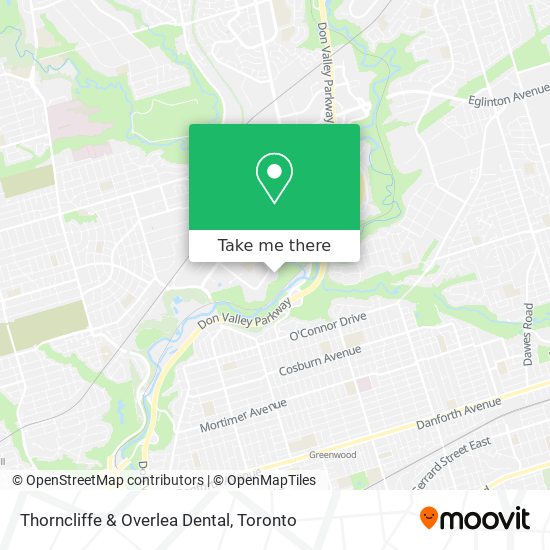 Thorncliffe & Overlea Dental map