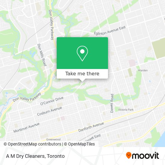 A M Dry Cleaners map