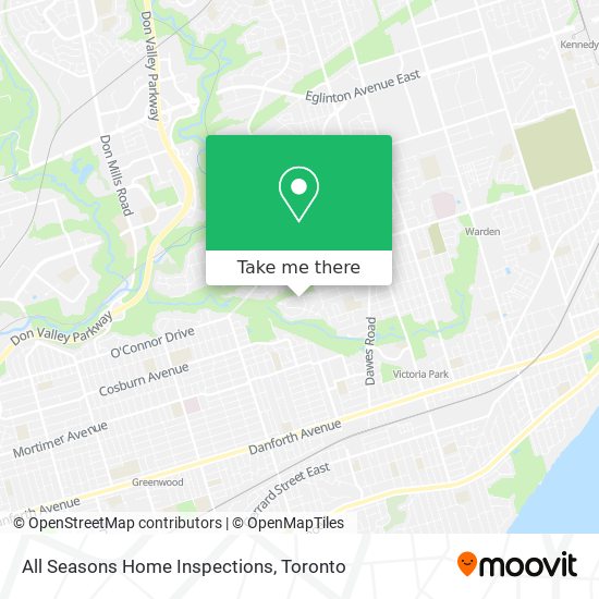 All Seasons Home Inspections map