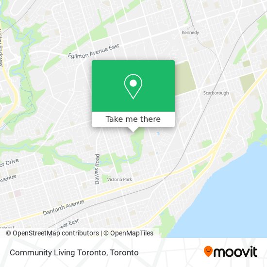 Community Living Toronto map
