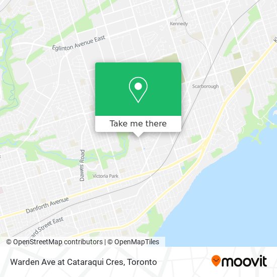 Warden Ave at Cataraqui Cres map