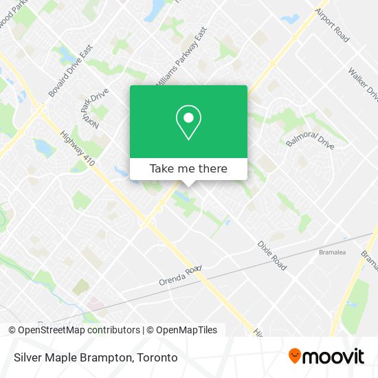 Silver Maple Brampton map