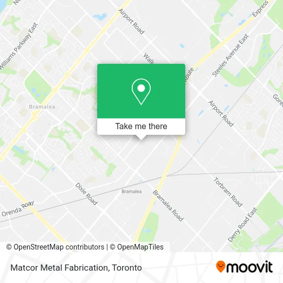 Matcor Metal Fabrication map