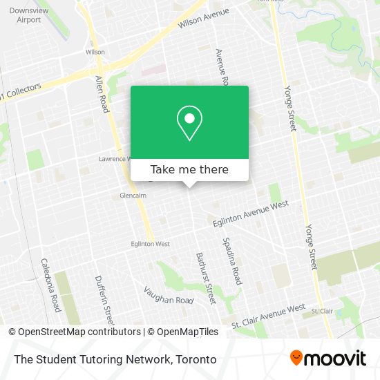 The Student Tutoring Network map